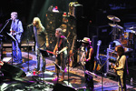 Chris Robinson, Bob Weir, and Jackie Greene perform 'St. Stephen' during Phil's 70th Birthday show at the Bill Graham Civic Auditorium, San Francisco, CA.