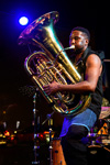 Theon Cross performs on 2023-10-29 at SJAZZ in San Francisco, CA