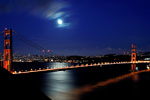 I took this long exposure of the Golden Gate Bridge nearly two hours after sunset to capture the prominent San Francisco City lights and the lights on the Bridge itself.