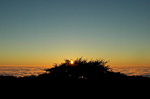 Sun setting over the Pacifica Ocean from the top of Montara Mountain, Pacifica, CA.