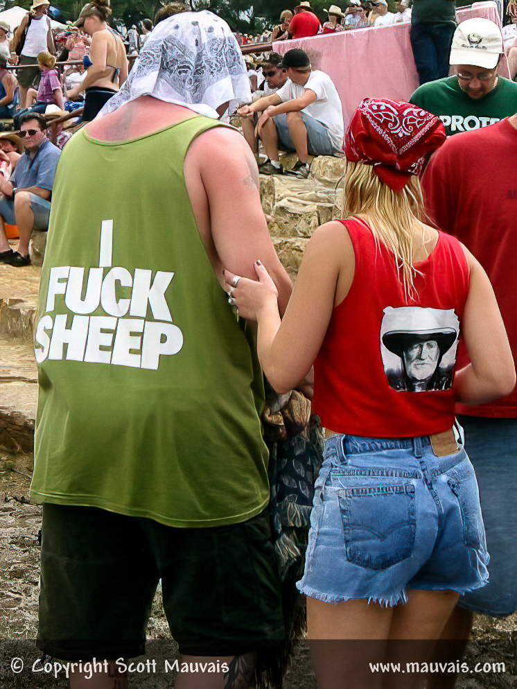 Seen at the Willie Nelson Picnic 2003 outside of Austin, Texas