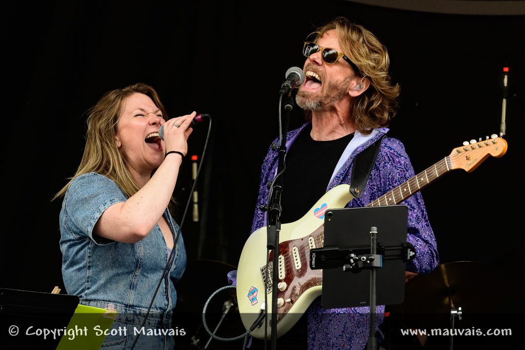 Celia Woodsmith and James Nash at The Waybacks Hillside Album Hour at MerleFest on 2023-04-29